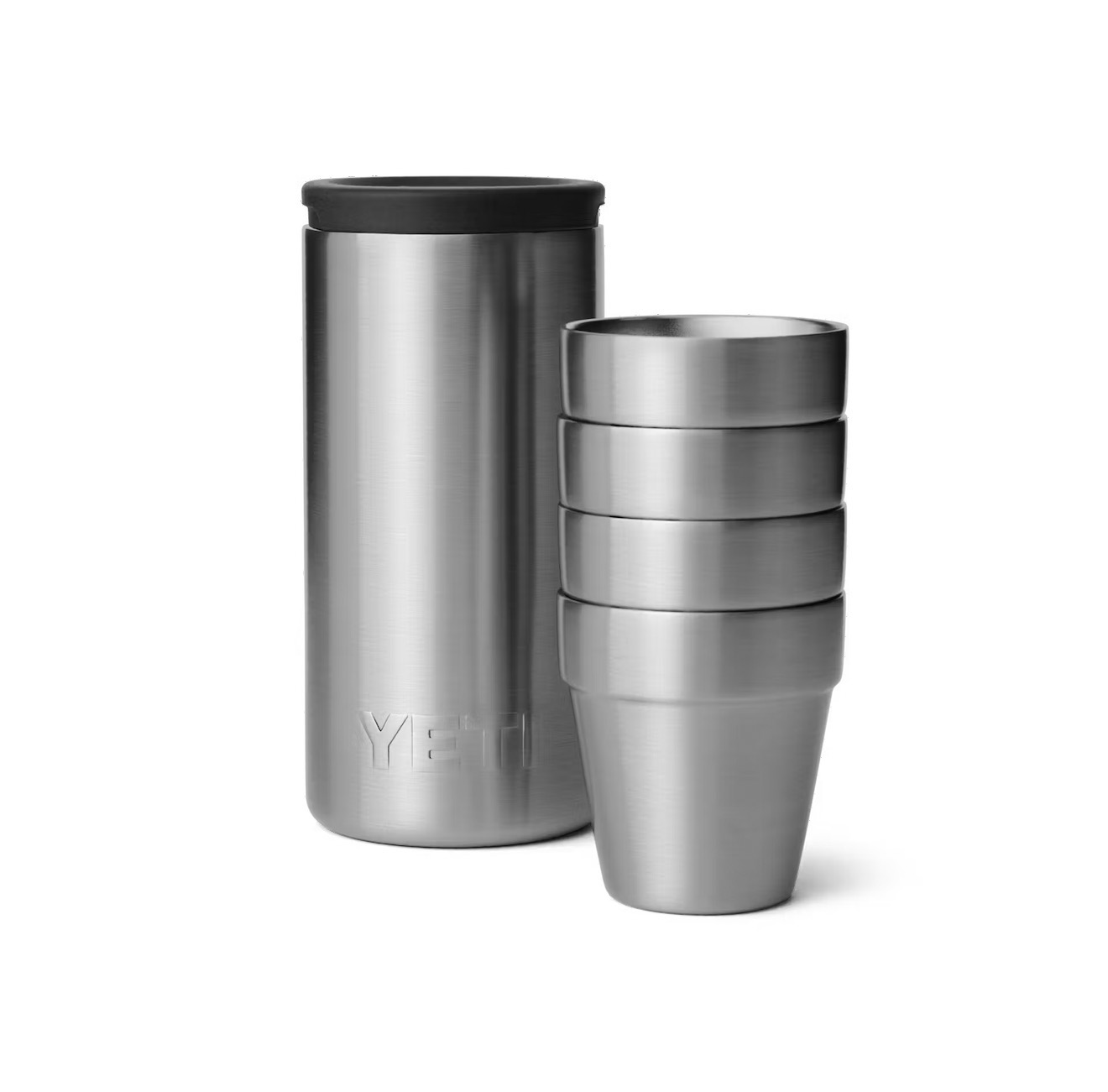 YETI Shot Glasses with Carrying Case - Stainless Steel